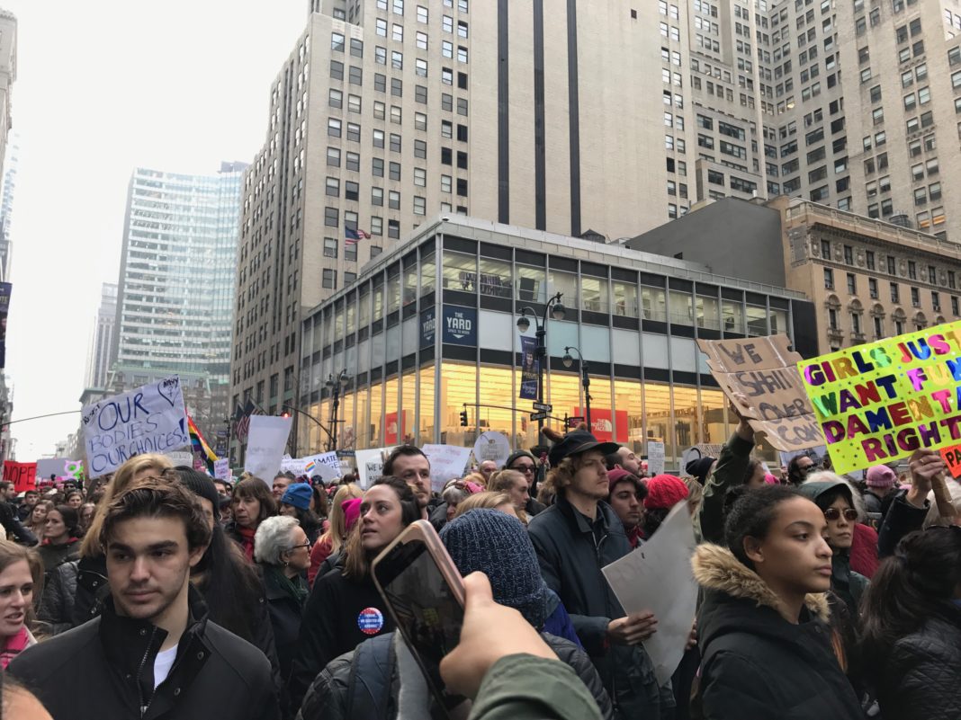 Women’s March In New York Was A Slow, Peaceful Demonstration Of